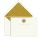 Gold Sun Engraved Motif Flat Note Cards Image 5 of 5